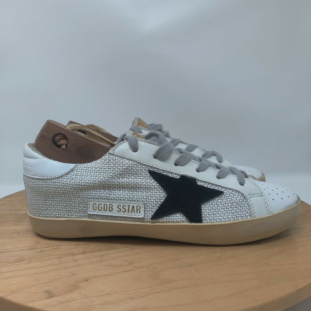 Golden Goose Superstar Sneaker- Womens- Size 37- White- Low Top- Lace Up- Shoes